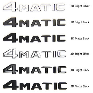 Autocollants de logo de voiture Chrome 4MATIC en gros pour <span class=keywords><strong>Mercedes</strong></span> C63 C200L, emblèmes de coffre arrière, nouveaux badges de coffre arrière 3D ABS <span class=keywords><strong>noir</strong></span> brillant - Product Image 2