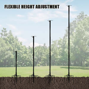 Mangeoire à oiseaux de jardin JH-Mech pour mangeoire à oiseaux suspendue Construction de haute qualité Mangeoire à oiseaux légère en fer - Product Image 3