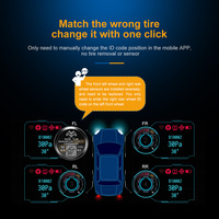 Garansi 13 Bulan Sensor Ble 5.0 Sistem Pemantau Tekanan Ban Mobil Universal Bluetooth-kompati Ble Sistem IOS dan Android Tpms