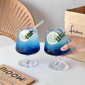 Verre à liqueur, cognac, whisky, cocktail, bière, à pied, transparent, fait main, pour mariage, fête, bar, cadeau - Product Image 4