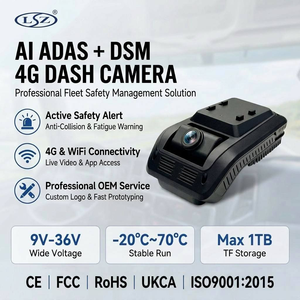 Cámara para Vehículos AM09-4C con IA - ADAS DMS BSD, Lente Dual 1080P, 4G, GPS y WiFi para la Seguridad de la Flota y los Conductores - Product Image 1