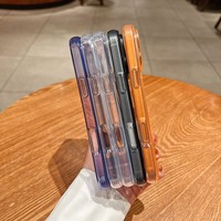 Étui de téléphone magnétique antichoc en TPU acrylique, couleur unie, simple et élégant, haut de gamme pour iPhone 17 16 15 14