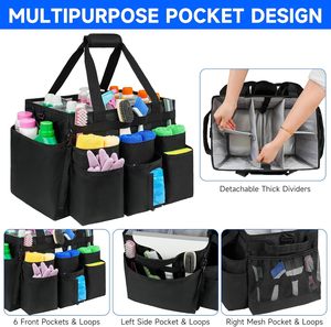 Bolsa de Limpieza con Ruedas Grande y Personalizable, con Correa de Hombro Desmontable, Organizador de Artículos de Limpieza para Personal de Limpieza - Product Image 3