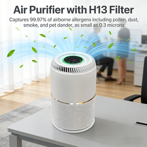 <span class=keywords><strong>Purificateur</strong></span> <span class=keywords><strong>d</strong></span>'<span class=keywords><strong>air</strong></span> domestique portable à commande tactile silencieuse, filtre HEPA H13 véritable, capteur de poussière à moteur DC, fabriqué en Chine (Guangdong), best-seller - Product Image 2