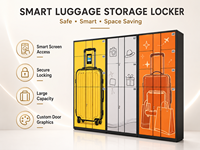 Casier de rangement intelligent pour bagages avec code, casier sécurisé en libre-service pour aéroports, hôtels, centres commerciaux et attractions touristiques