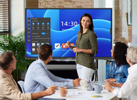 Tableau blanc interactif intelligent à écran tactile 4K de 65 pouces pour l'éducation scolaire, les salles de classe, les conférences et les institutions de formation