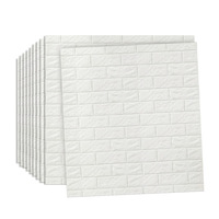 Papier peint 3D auto-adhésif, stickers pour carrelage, panneau mural 3D en PVC, adhésif pour briques 3D, feuille de mousse 3D pour mur, panneau mural 3D