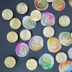 1 pieza Retro 26 letras a-z <span class=keywords><strong>sello</strong></span> de cera alfabeto madera Inital Kits reemplazar cabeza de cobre Hobby herramientas conjuntos decoración de poste - Product Image 4