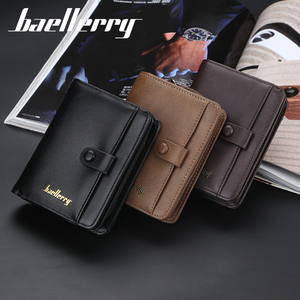 Portefeuille pour hommes court vertical fente multi-cartes permis de conduire <span class=keywords><strong>porte</strong></span>-<span class=keywords><strong>monnaie</strong></span> jeunesse <span class=keywords><strong>porte</strong></span>-<span class=keywords><strong>carte</strong></span> à glissière - Product Image 1