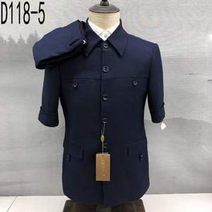 Collo alto GreenTunic <span class=keywords><strong>scuro</strong></span> abito da <span class=keywords><strong>uomo</strong></span> Slim Fit quattro tasche Business 2 pezzi cinque bottoni smoking <span class=keywords><strong>uomo</strong></span> Wedding Men abiti D118 - Product Image 3