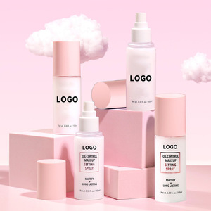 สเปรย์รองพื้นขวดสีชมพูสำหรับแต่งหน้าแบบแก้ไขโลโก้ส่วนตัวควบคุมความมันสเปรย์แต่งหน้าสีน้ำค้าง - Product Image 3