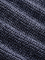 Robe pull mini moulante Joydressing bleu poussière à épaules dénudées, col licou, manches longues pour femme – Vente en gros