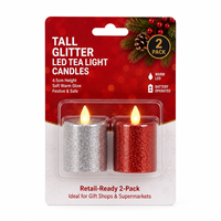 Bougies chauffe-plat LED scintillantes de 4,5 cm, flamme vacillante jaune chaud, sans flamme, à piles CR2032, écologiques, pour la décoration de la maison et le Diwali