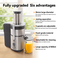 Extracteur de jus commercial à succès – Séparation automatique pulpe-jus et extraction de jus pur en acier inoxydable haute performance