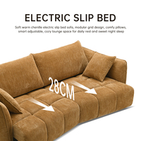 Landbond Möbel Villa Hotel Modernes Stoff-Schlafsofa Wohnzimmer Hotel-Couch Elektrisch Ausziehbares Schlafsofa