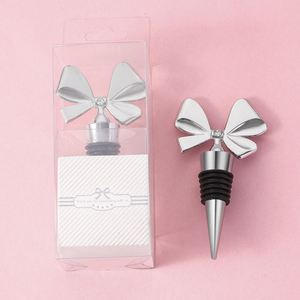 <b>Wine</b> Accessories Party Metal Bowknot Shape Decoration <b>Wine</b> Bottle Stopper Zinc Alloy Durable Champagne Bottle Stopper - Product Image 3