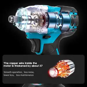 New Cordless Brushless Wireless Impact Wrench Tires Battery Power Drills