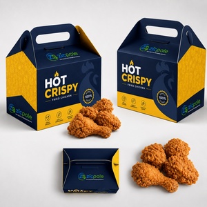 Cajas de Empaque Personalizadas al por Mayor para Comida Rápida, Nuggets, Alitas, Pollo Frito Estilo <span class=keywords><strong>KFC</strong></span> - Product Image 1