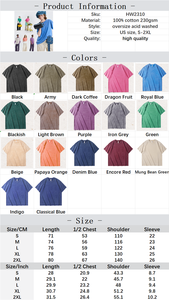 Custom 100% Heavyweight 230GSM Cotton T Shirt Oversize Men's Wash T-shirt High Street Style Men's Digital Printing tshirt - Product Image 6