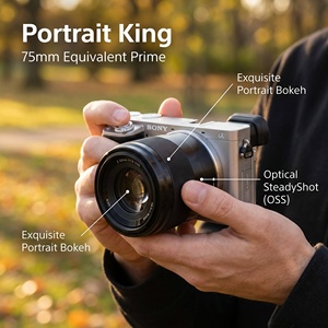 Vente en gros d'appareils photo Sony Alpha6400 A6400 d'occasion originaux avec objectif 50 mm f/1.8 OSS, kit 24,2 MP, vidéo 4K, configuration professionnelle pour la photographie de portrait - Product Image 3