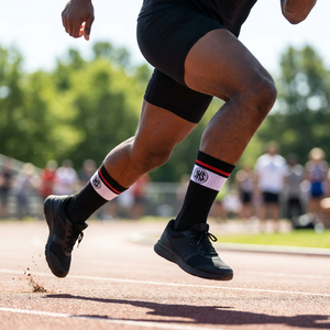 Chaussettes de sport personnalisées avec logo ODM, chaussettes de sport en coton léger et rembourrées, chaussettes de sport tricotées pour les activités de plein air - Product Image 2