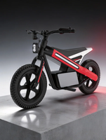 Motocicleta Eléctrica Infantil ZEEK T5Kids, Motor sin Escobillas de 24V 300W, Neumático Inflable de 14 Pulgadas, Encendido con Llave, Velocidad Ajustable, Música y Luces para Niños