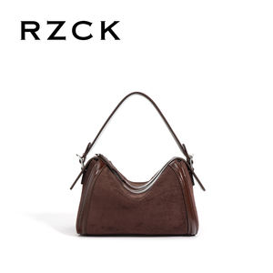 Sac Boston RZCK 2025 Nouvelle Collection en Cuir Véritable avec Bandoulière, Design Original et Texture Simple, Doublure Hiver en Polyester - Product Image 1