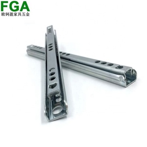 Glissières de tiroir à roulement à billes FGA 17 mm, mini-extension partielle, double sens de déplacement - Product Image 5