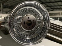 Velg Kawat Baja 18 Inci Desain Multi Spoke Baru Tahan Lama Kekuatan Tinggi untuk Mobil Klasik