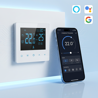 Termostato WiFi Inteligente K2M, Controlador de Temperatura para Calefacción por Suelo Radiante, Compatible con Tuya Smart Home y Alexa, Interruptor de Calefacción Programable