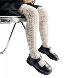 Calze <span class=keywords><strong>Bianche</strong></span> in Nylon con Pizzo Floreale Stile Lolita, Lunghezza Media e Sopra il Ginocchio, Senza Cuciture, per Ragazze, Stile Giapponese, Trasparenti - Product Image 3