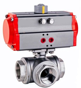 Actuador Neumático de Bola de 3 Vías con Certificación ATEX, Personalizable OEM para Áreas Peligrosas, para Medios Oleosos a Altas Temperaturas - Product Image 5