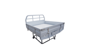 White Powder‑Coated Aluminum Ute Tray with Sliding Extension - Product Image 5
