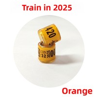 2025 anneaux de jambe de pigeon de tête de train en stock bandes métalliques colorées pour l'identification des pigeons de course pour les oiseaux et les chiens