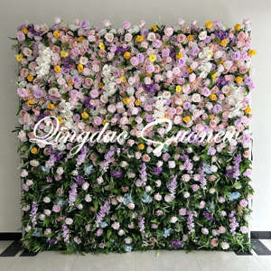 Décoration de mariage SN-D162 péage bébé souffle tissu fleur artificielle mur forêt spécial en forme de fleur mur - Product Image 4