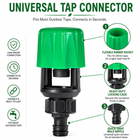 Raccord universel pour robinet de jardin, adaptateur de tuyau pour robinet mélangeur, raccord rapide pour tuyau rond, irrigation, lavage de voiture