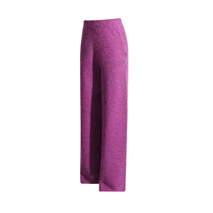 Pantalones de punto para mujer al por mayor, de primavera, ecológicos, rectos, transpirables, informales, de cintura alta, con frente plano, cómodos y con cintura elástica. - Product Image 3