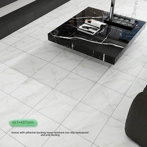 Dalles <span class=keywords><strong>de</strong></span> sol PVC autocollantes épaissies à motif marbre, style moderne et minimaliste, revêtement <span class=keywords><strong>de</strong></span> sol commercial en composite pierre-plastique à base <span class=keywords><strong>de</strong></span> <span class=keywords><strong>ciment</strong></span> - Product Image 4
