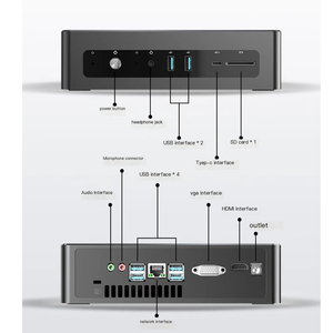 Itzr มินิพีซี ZR07 Intel <span class=keywords><strong>I3</strong></span> 8100 Windows 11 <span class=keywords><strong>8GB</strong></span> <span class=keywords><strong>RAM</strong></span> 256GB ROM dual-band WiFi5 USB <span class=keywords><strong>MINI</strong></span> Computer - Product Image 3