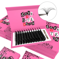 Plateau de cils en PBT coréen, soyeux, antibactérien, naturel, premium, noir mat, pour extensions de cils, courbures J B C CC D DD LJ LB LC LD