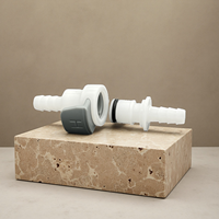 BRT Acétal 1/4 "5/16" 3/8 "Tuyau Barb Droit Non Valvé Plastique Connexion Rapide Déconnexion Coupleur Insert