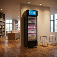 Máquina Expendedora de Pegatinas Planas de 4 Compartimentos con Certificación CE, Personalizable, con Soporte, Función SDK, Gestión Basada en la Nube, Capacidad de 400L