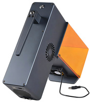 Mini machine de marquage laser bleue 2-en-1 portable, nouvelle, refroidie par air, 10W, prend en charge DXF/PLT/BMP/AI/DST, haute sécurité