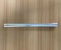 Couvercle de manchon de tuyau de radiateur chromé, couvercle de collier de tuyau à effet chromé de radiateur de plomberie 15mm x 202mm