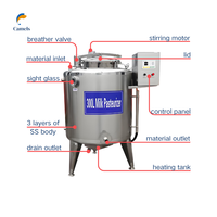 Pasteurisateur 200L 300L 500L pour lait/jus, machine de pasteurisation