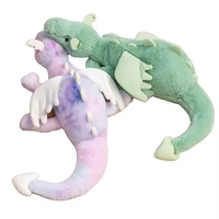 Jouet en peluche Dragon mouche de dessin animé mignon dinosaure volant poupées en peluche dinosaure couché jouet en peluche multicolore