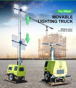 Di động di động dẫn ánh sáng tháp DIESEL & nhiên liệu năng lượng mặt trời Tùy chọn DC cung cấp điện - Product Image 2