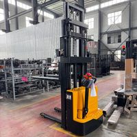 Gerbeur électrique de 1,5 tonne, livraison rapide, haute efficacité opérationnelle, gerbeur piéton électrique pour palettes à double niveau