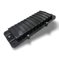 Caja de Empalme de Fibra Óptica FTTH Impermeable de ABS Mini con 2 Entradas y 2 Salidas, Caja de Reparación de Empalmes de 320*135*6.5mm