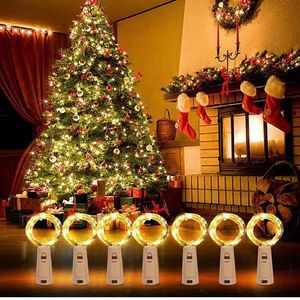 Guirnalda de Luces LED de 2m con 20 Luces, Impermeable, con Batería, Cable de Cobre, Luces Intermitentes para Botellas, Decoración para Fiestas, Bares, Bodas, Botella de Vino con <span class=keywords><strong>Luz</strong></span> - Product Image 2
